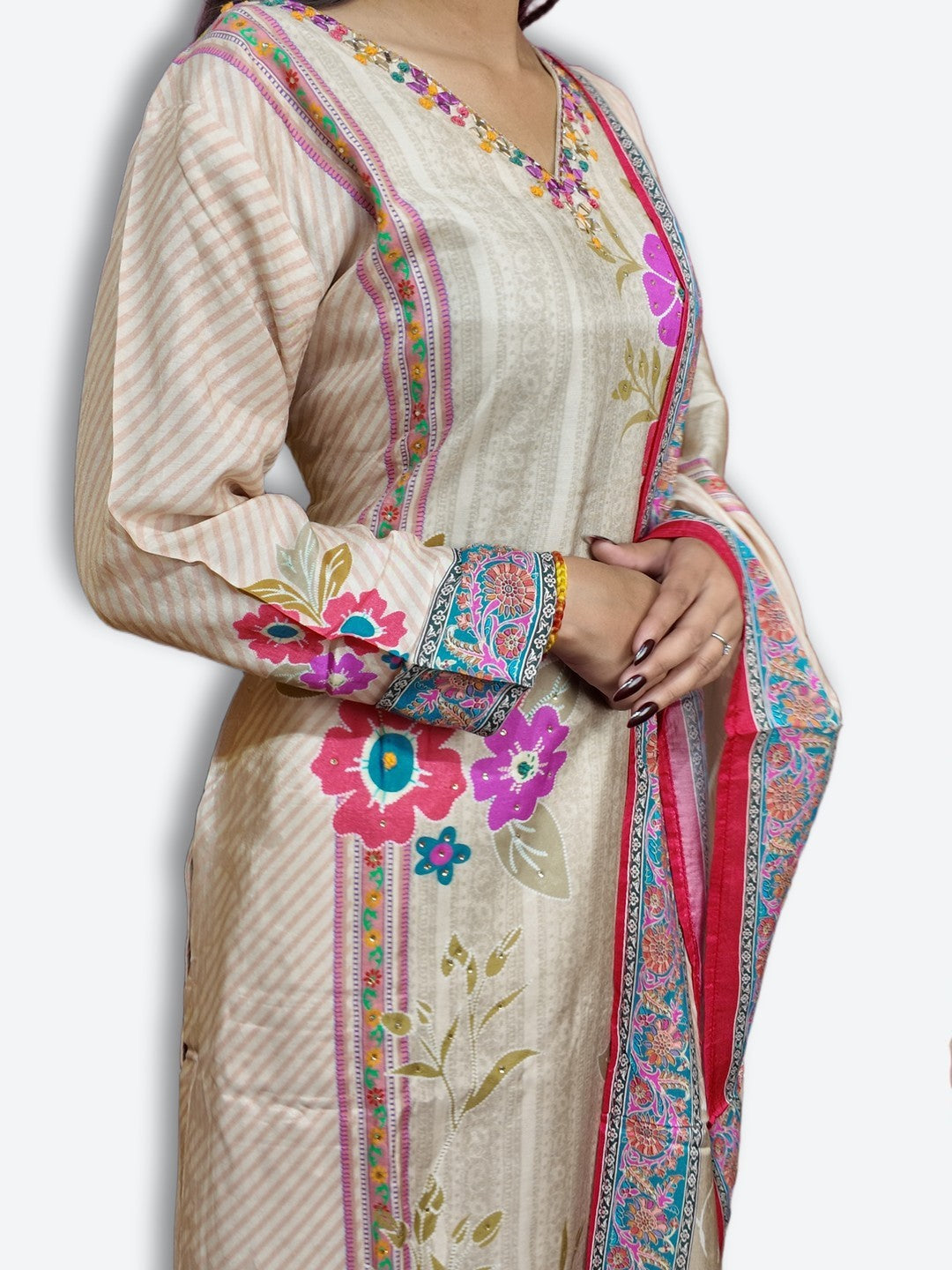 Champagne Radiant Regal Bloom Suit