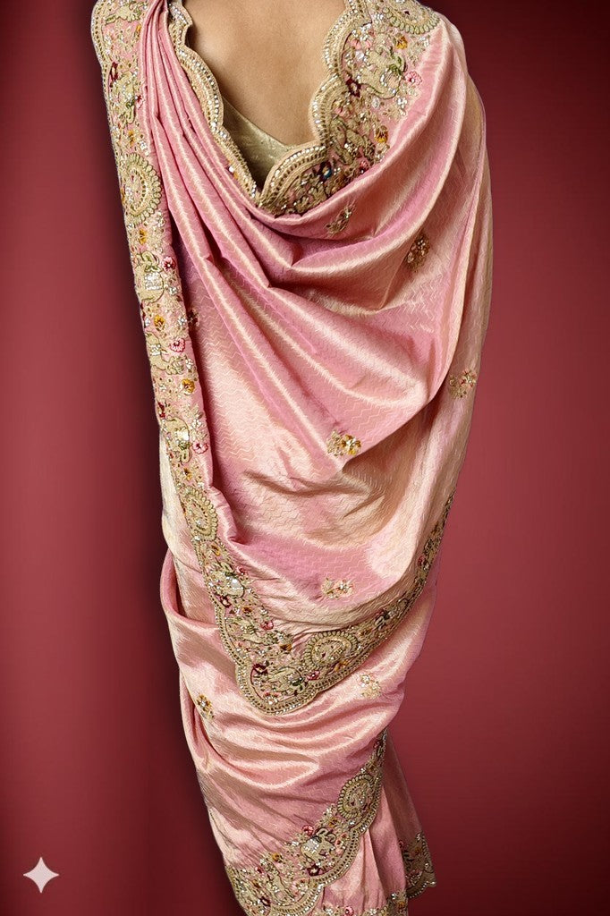 Blush Regal Exquisite Couture Saree