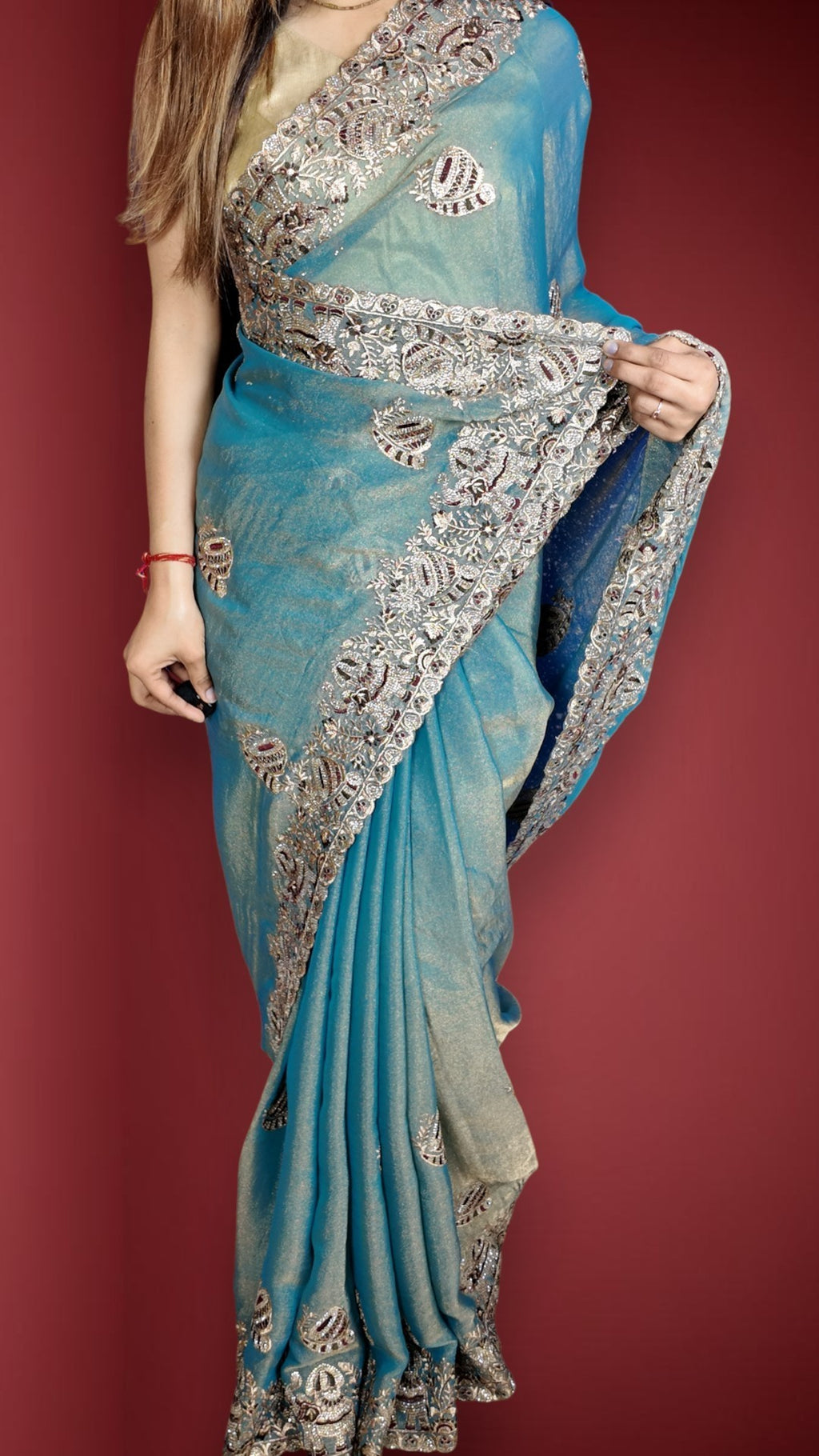 Amethyst Regal Exquisite Couture Saree