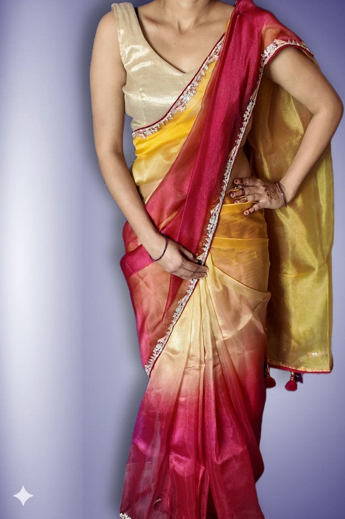 Fuchsia Regal Opulent Aura Saree