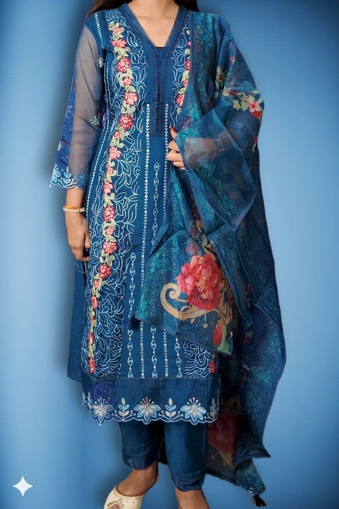 Sapphire Regal Opulent Elegance Suit
