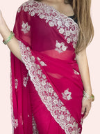 Fuchsia Regal Opulent Charm Saree