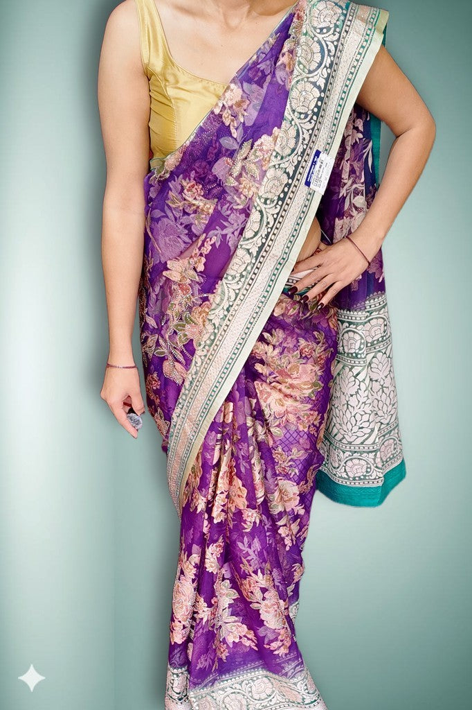 Fuchsia Regal Opulent Heritage Saree