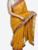 Saffron Regal Opulent Heritage Saree