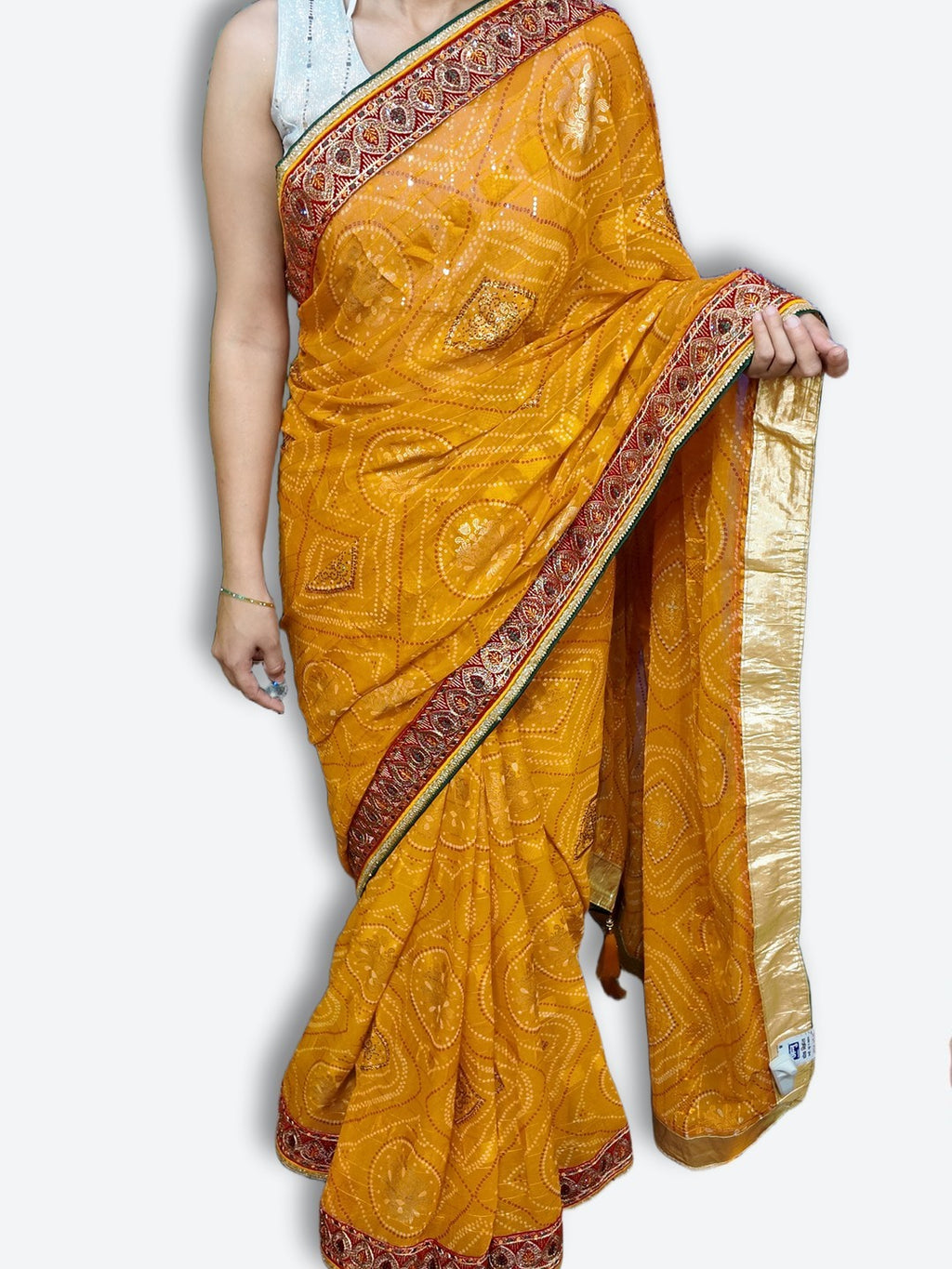 Saffron Regal Opulent Heritage Saree