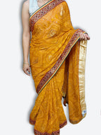 Saffron Regal Opulent Heritage Saree