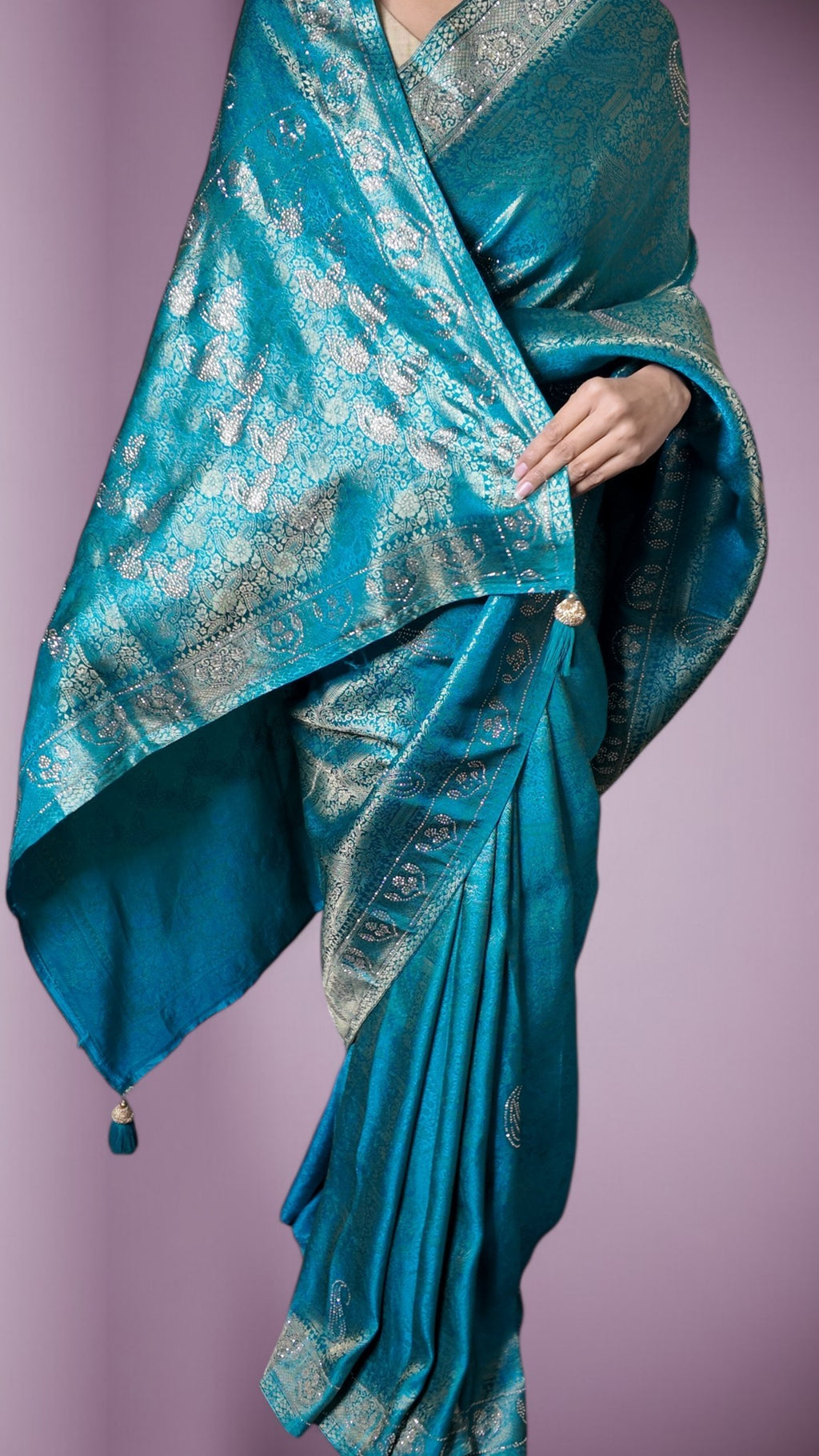 Azure Regal Opulent Heritage Saree