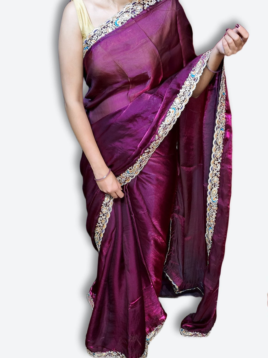 Bordeaux Regal Heritage Luxe Saree