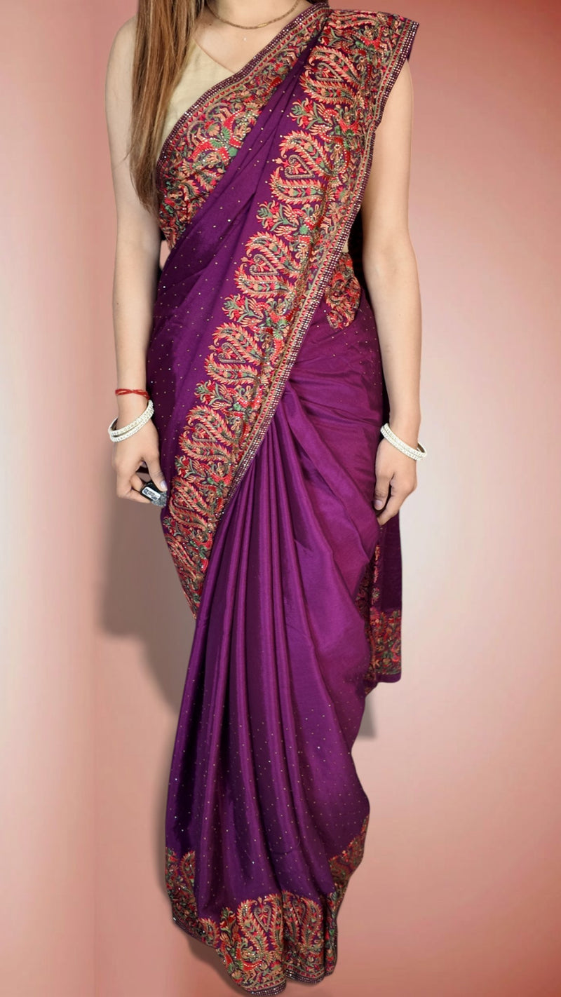 Amethyst Majestic Heritage Luxe Saree