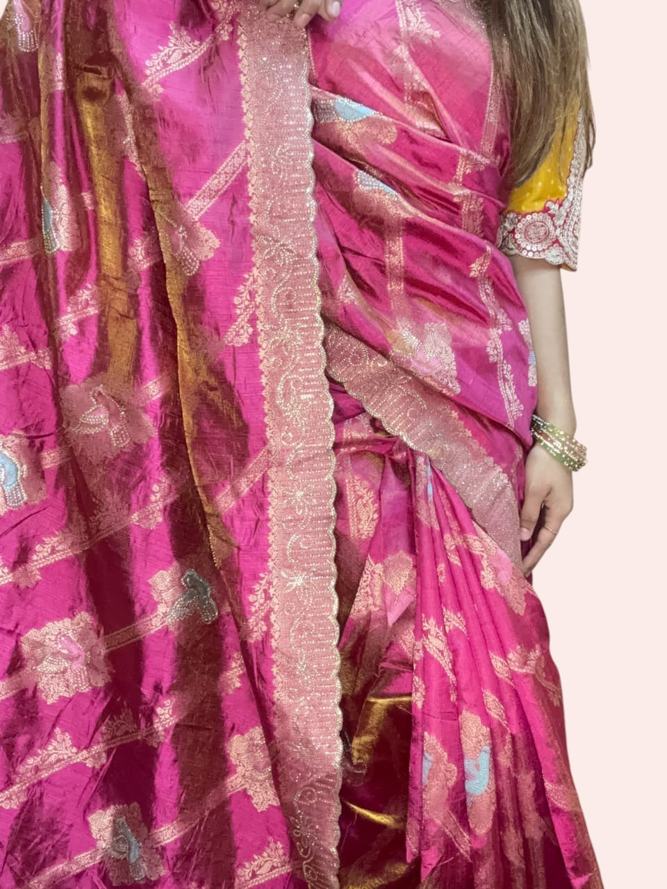 Fuchsia Regal Opulent Heritage Saree