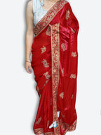 Crimson Regal Exquisite Heritage Saree