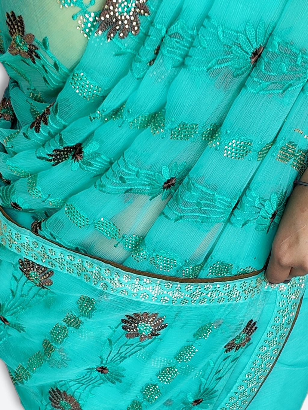 Azure Ethereal Regal Charm Saree