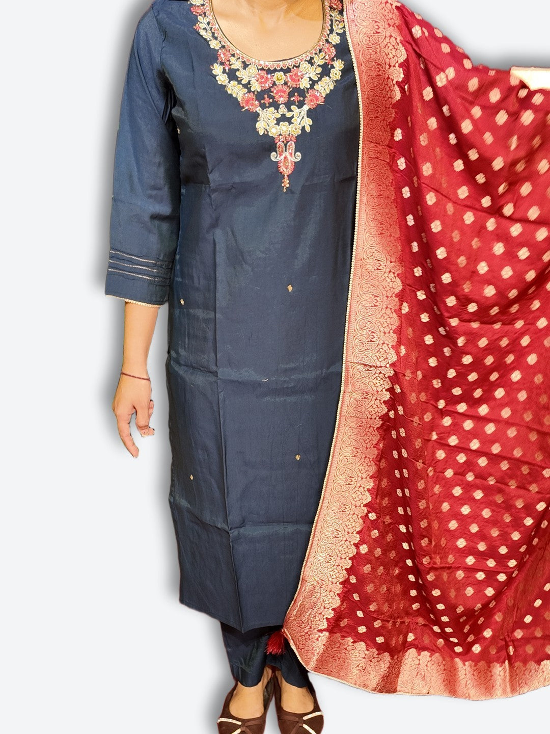 Sapphire Regal Couture Charm Suit