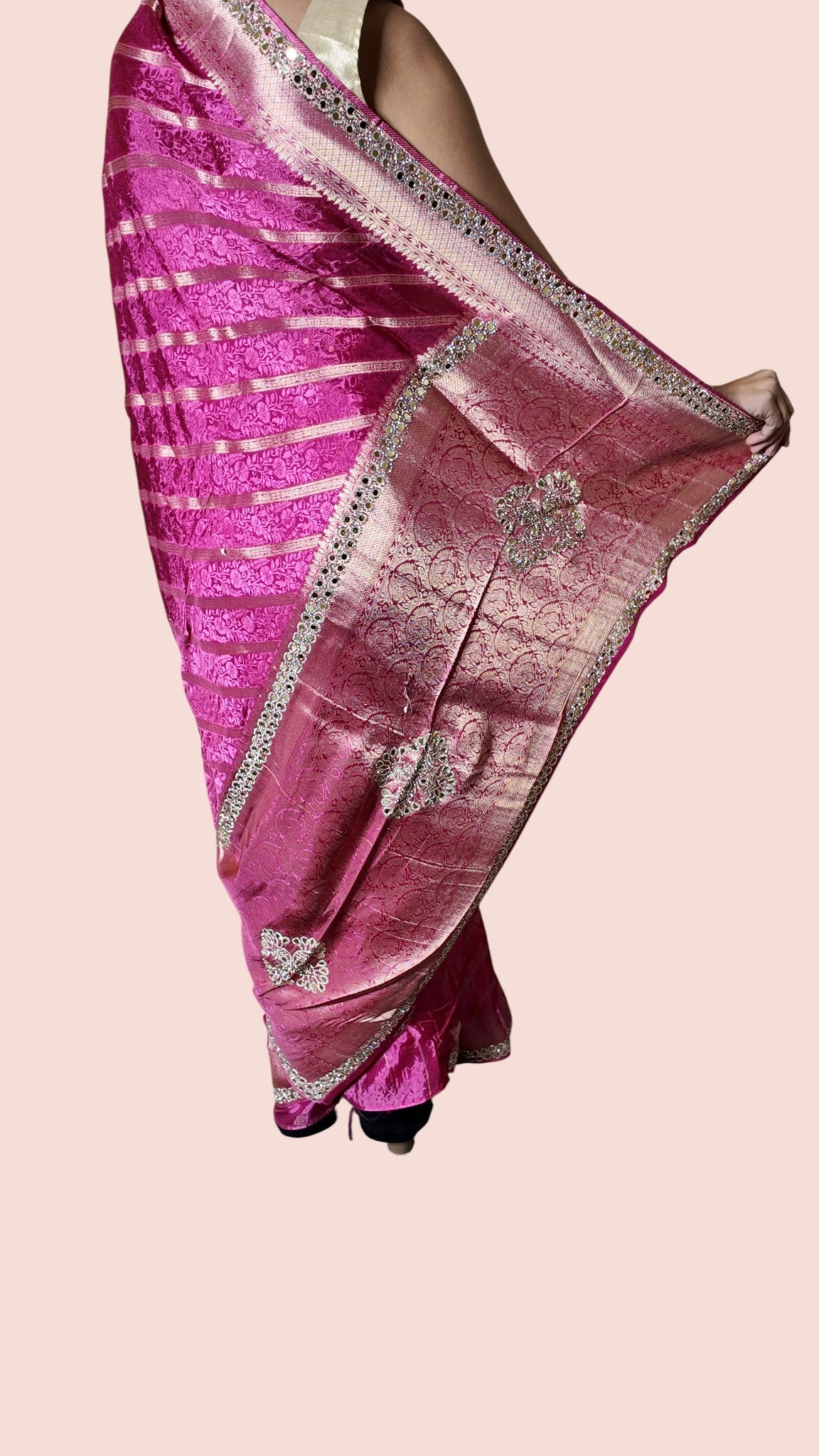 Fuchsia Regal Opulent Charm Saree