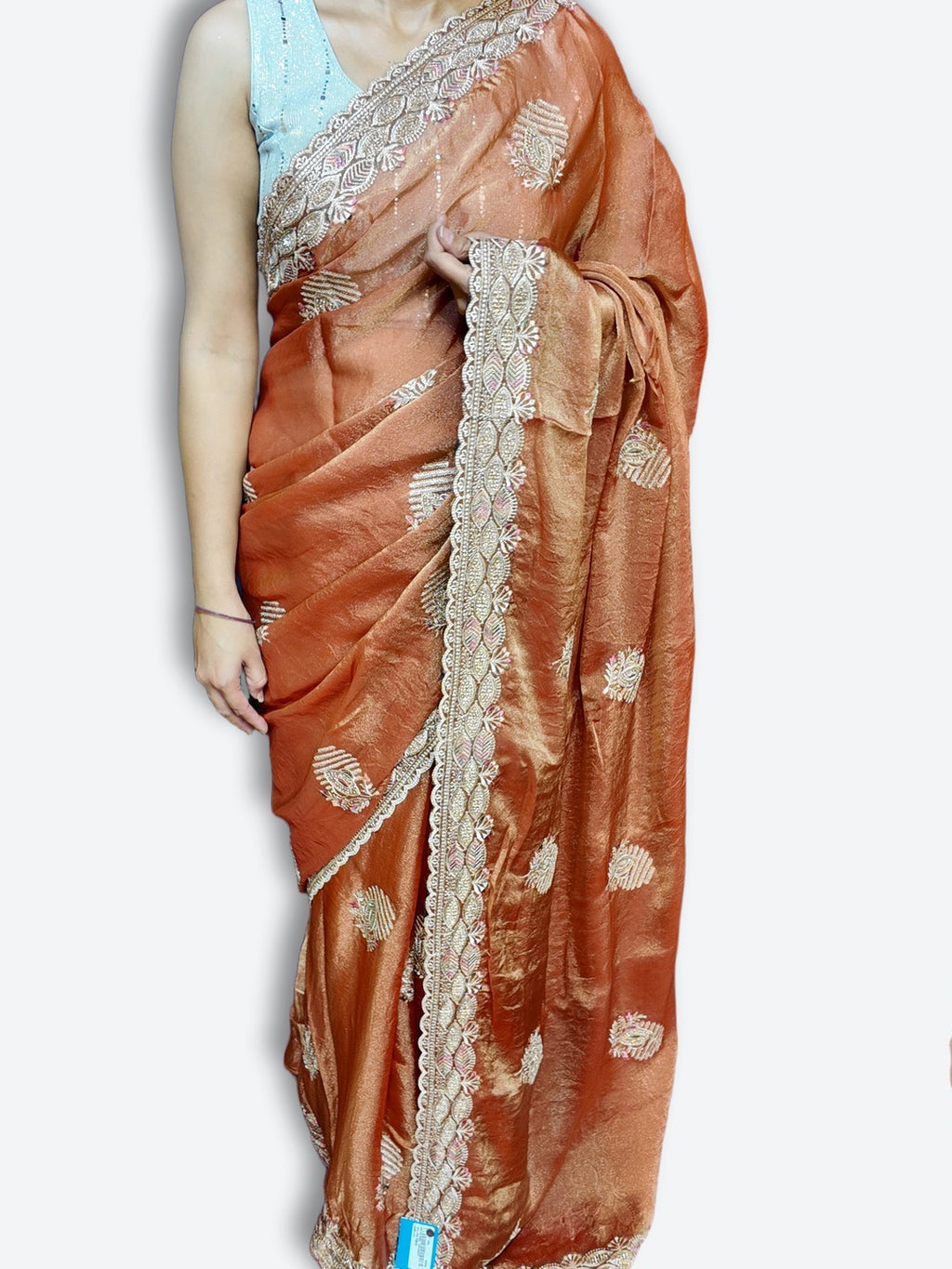 Copper Regal Opulent Heritage Saree