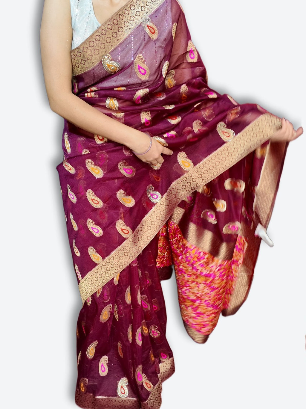 Bordeaux Regal Heritage Luxe Saree