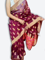 Bordeaux Regal Heritage Luxe Saree