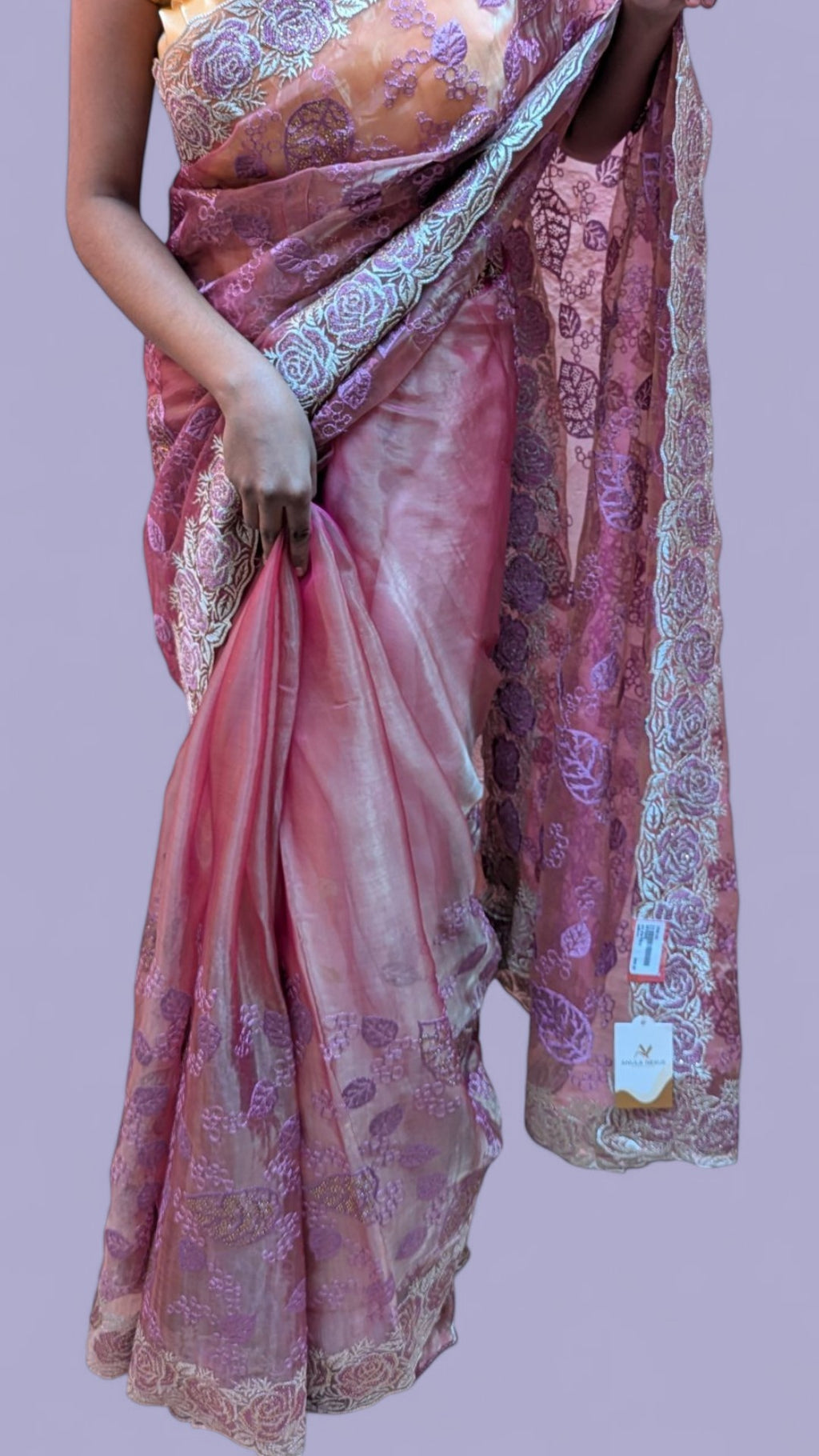 Blush Ethereal Regal Elegance Saree