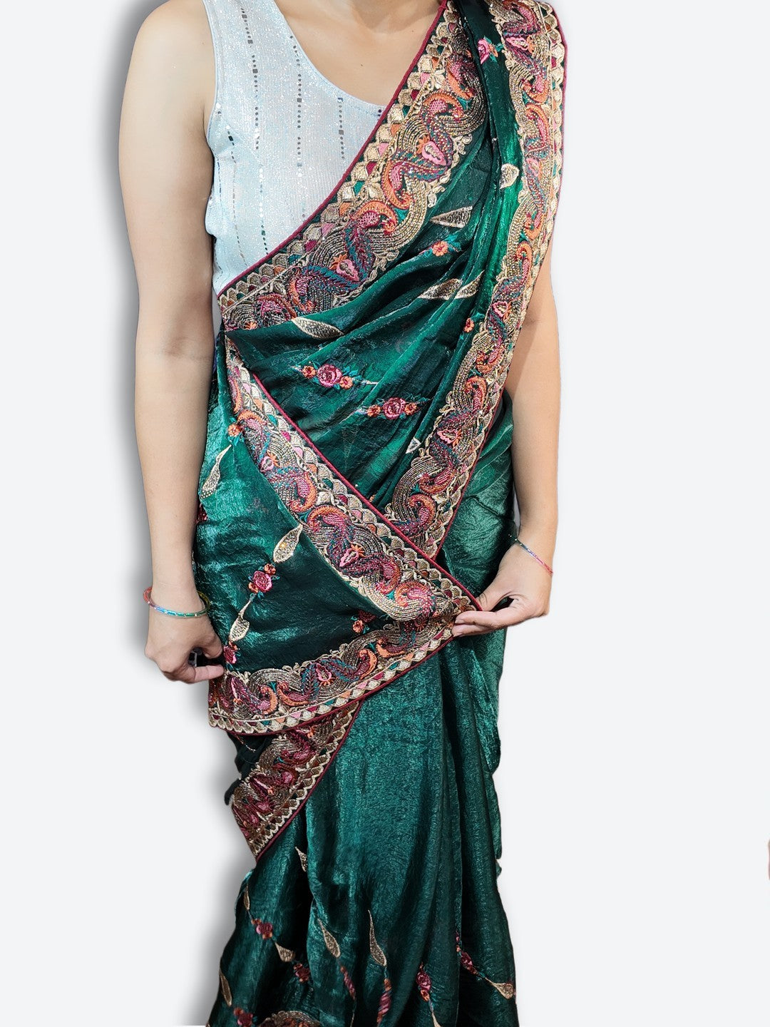 Emerald Regal Opulent Heritage Saree