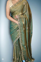 Emerald Regal Opulent Graceful Saree