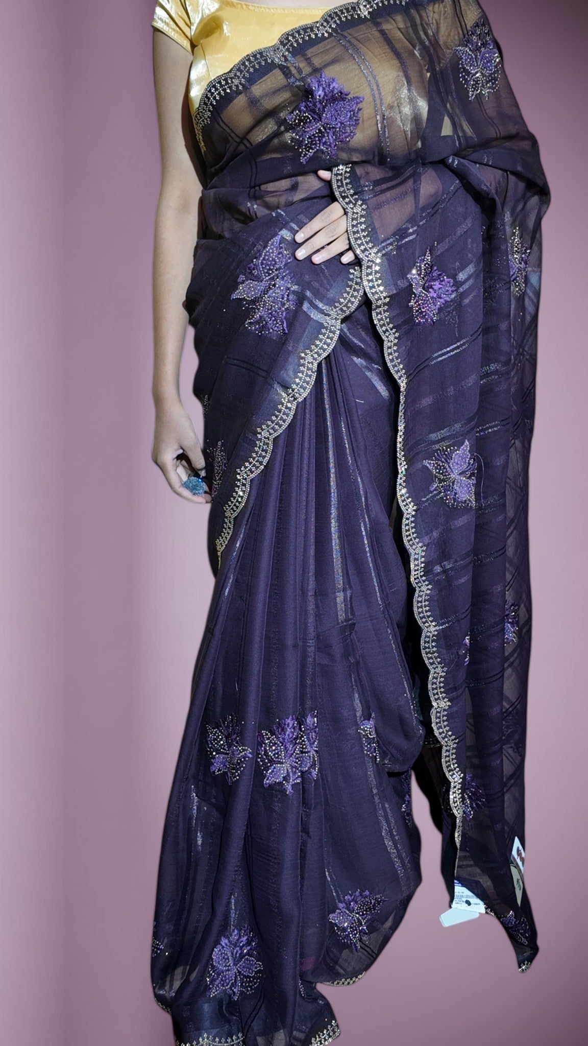 Amethyst Regal Opulent Elegance Saree