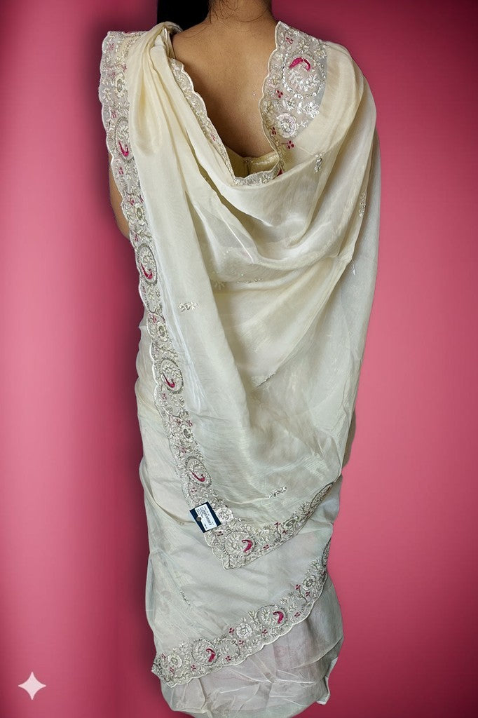 Blush Ethereal Graceful Couture Saree