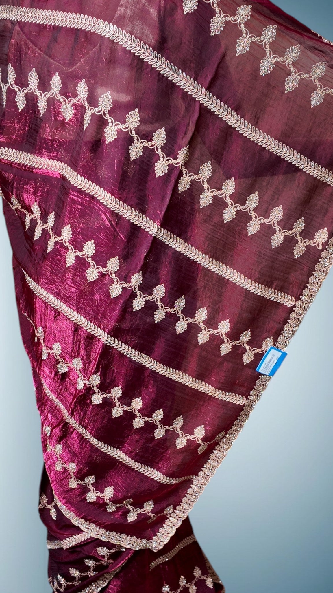 Bordeaux Regal Heritage Luxe Saree