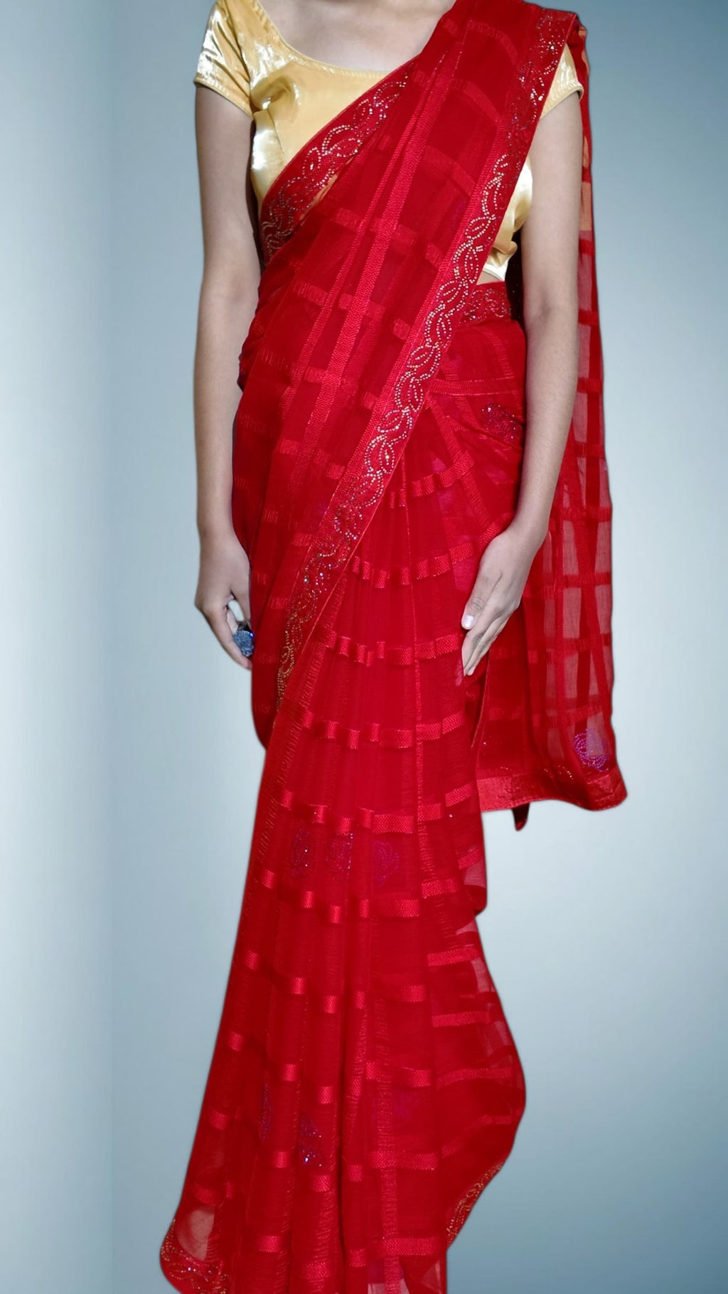Ruby Regal Opulent Essence Saree