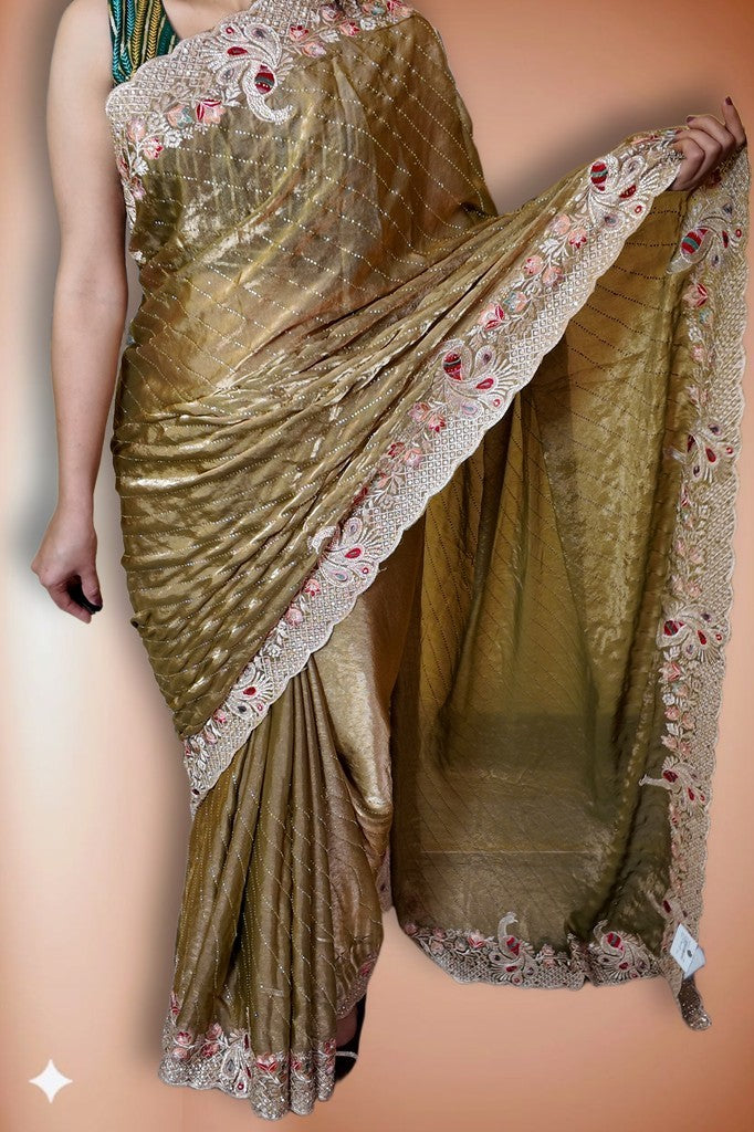 Gilded Regal Opulent Couture Saree
