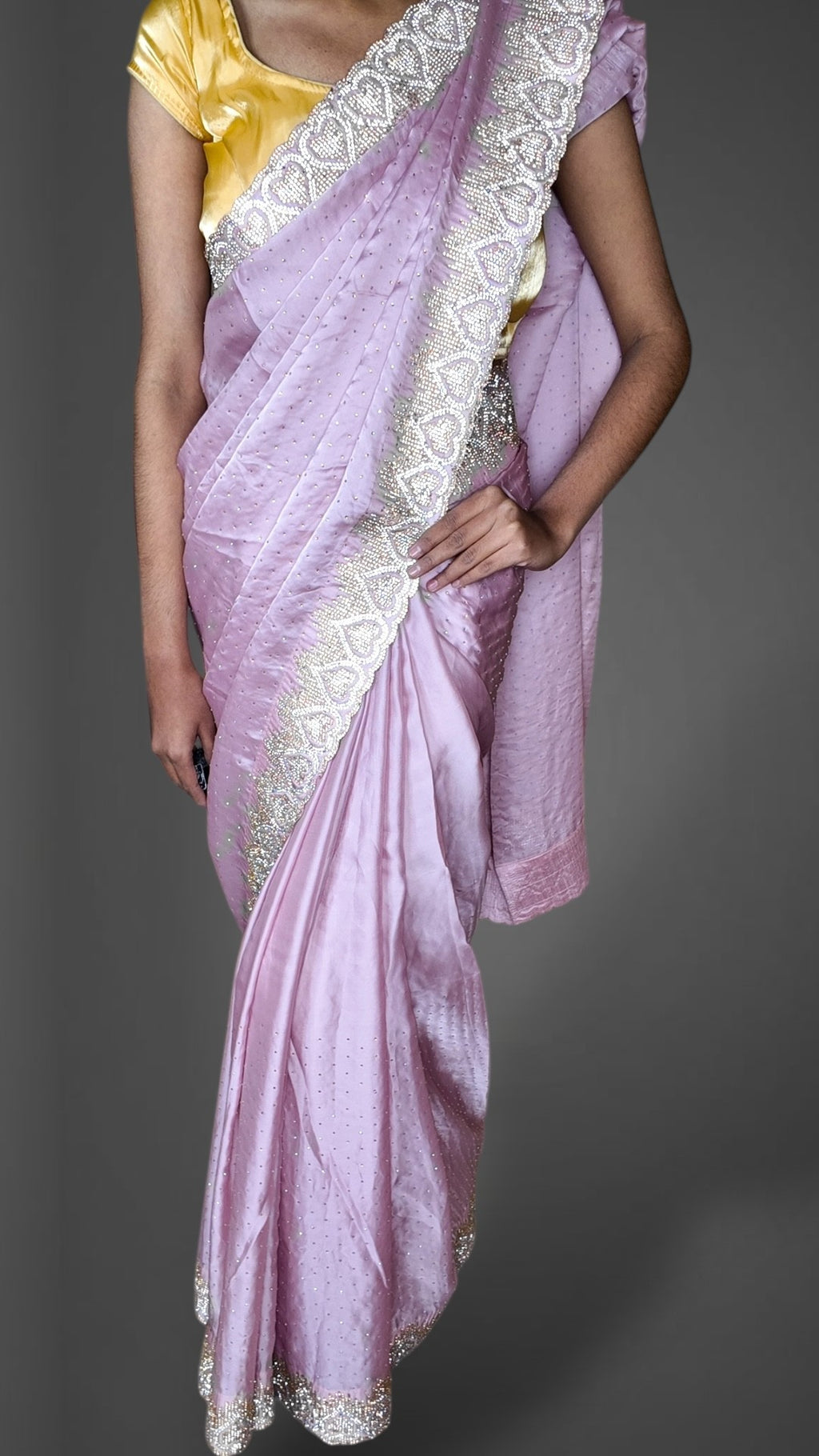 Orchid Celestial Radiant Elegance Saree