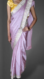Orchid Celestial Radiant Elegance Saree