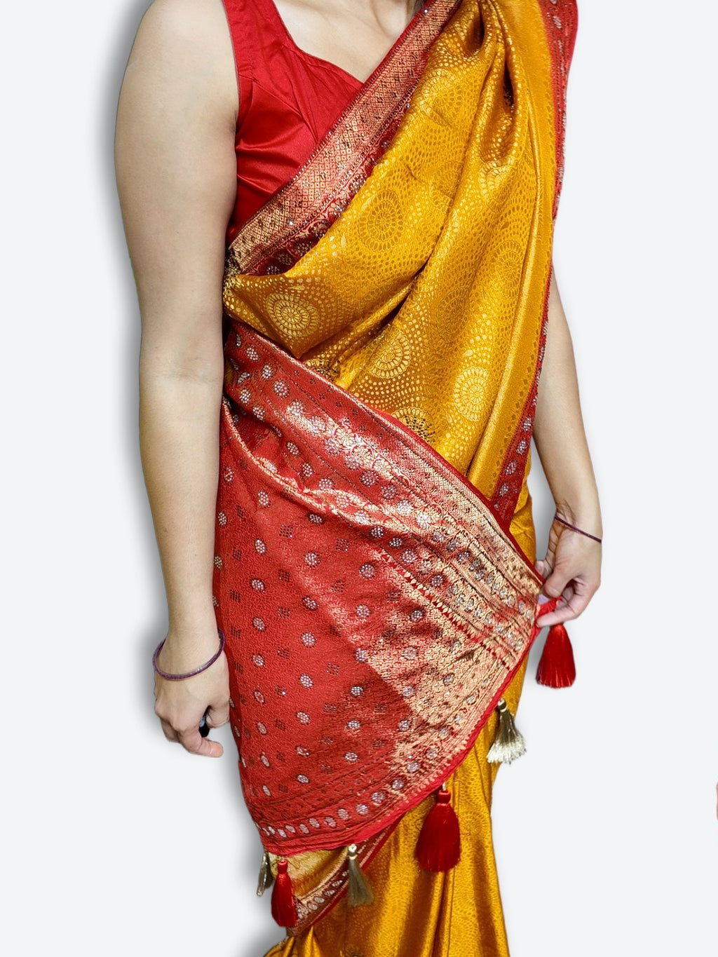 Saffron Regal Heritage Luxe Saree