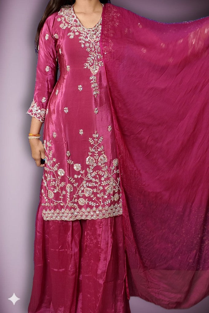 Fuchsia Regal Exquisite Elegance Suit