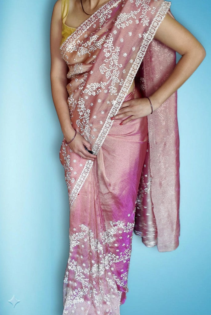 Blush Ethereal Regal Couture Saree