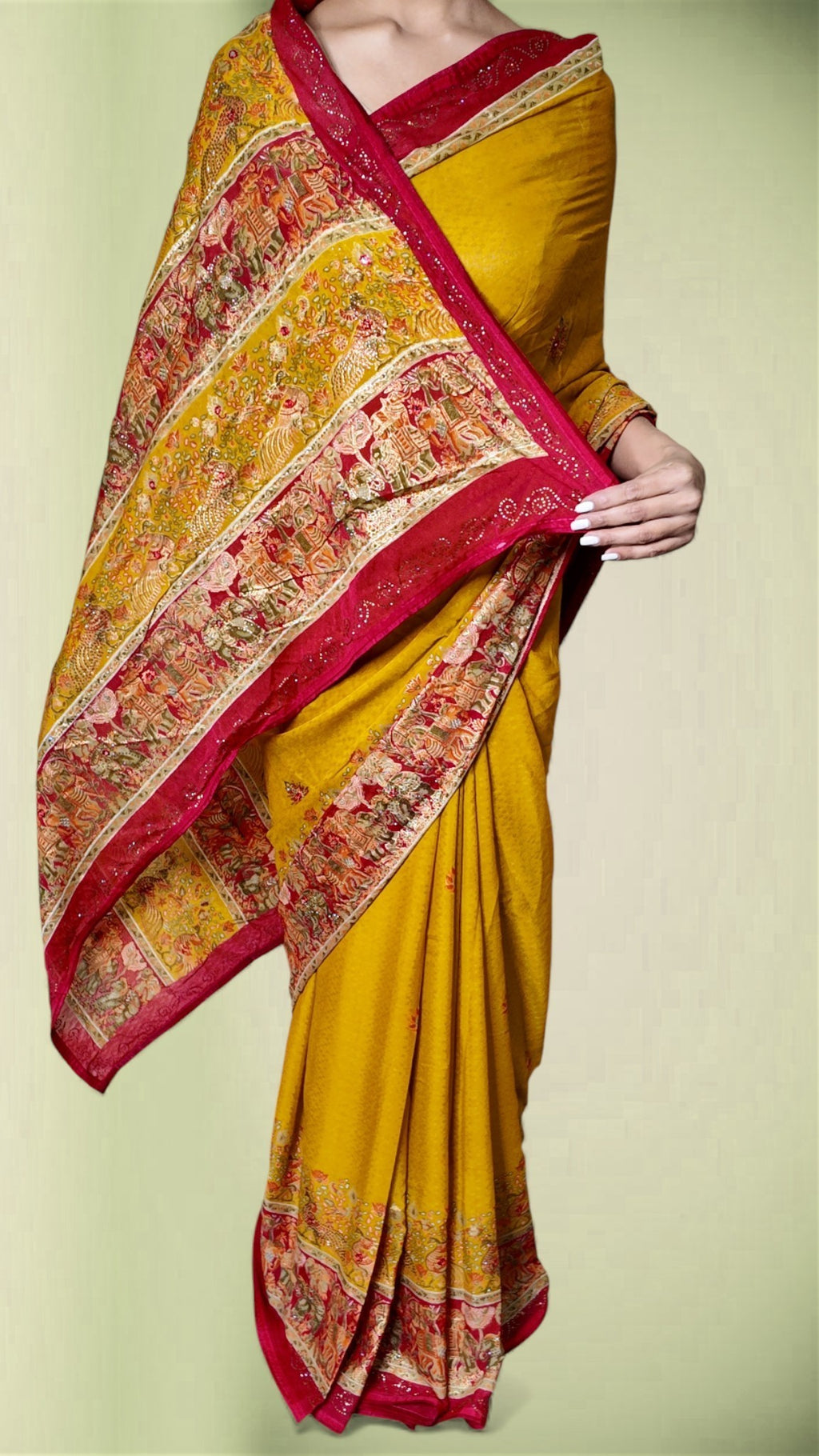 Saffron Regal Heritage Luxe Saree