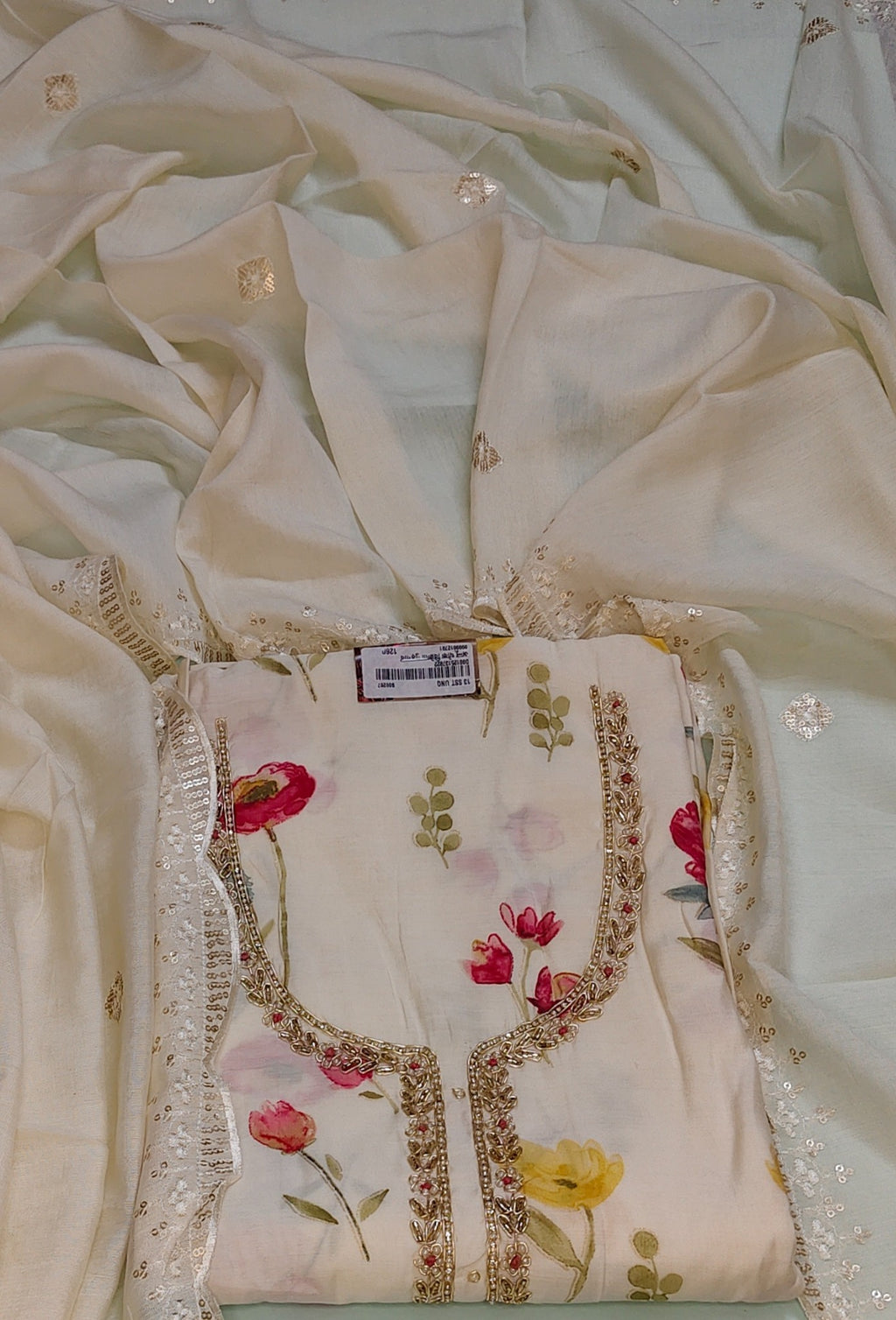 Ivory Regal Bloom Elegance Suit