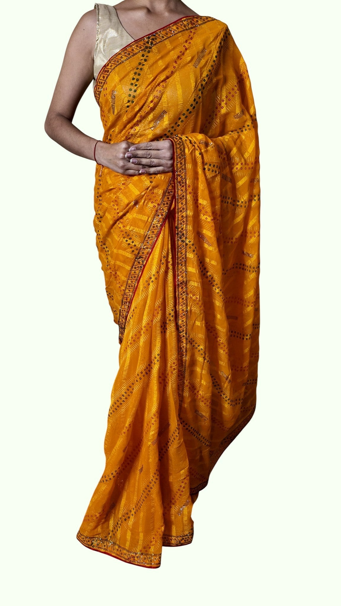 Saffron Regal Heritage Luxe Saree
