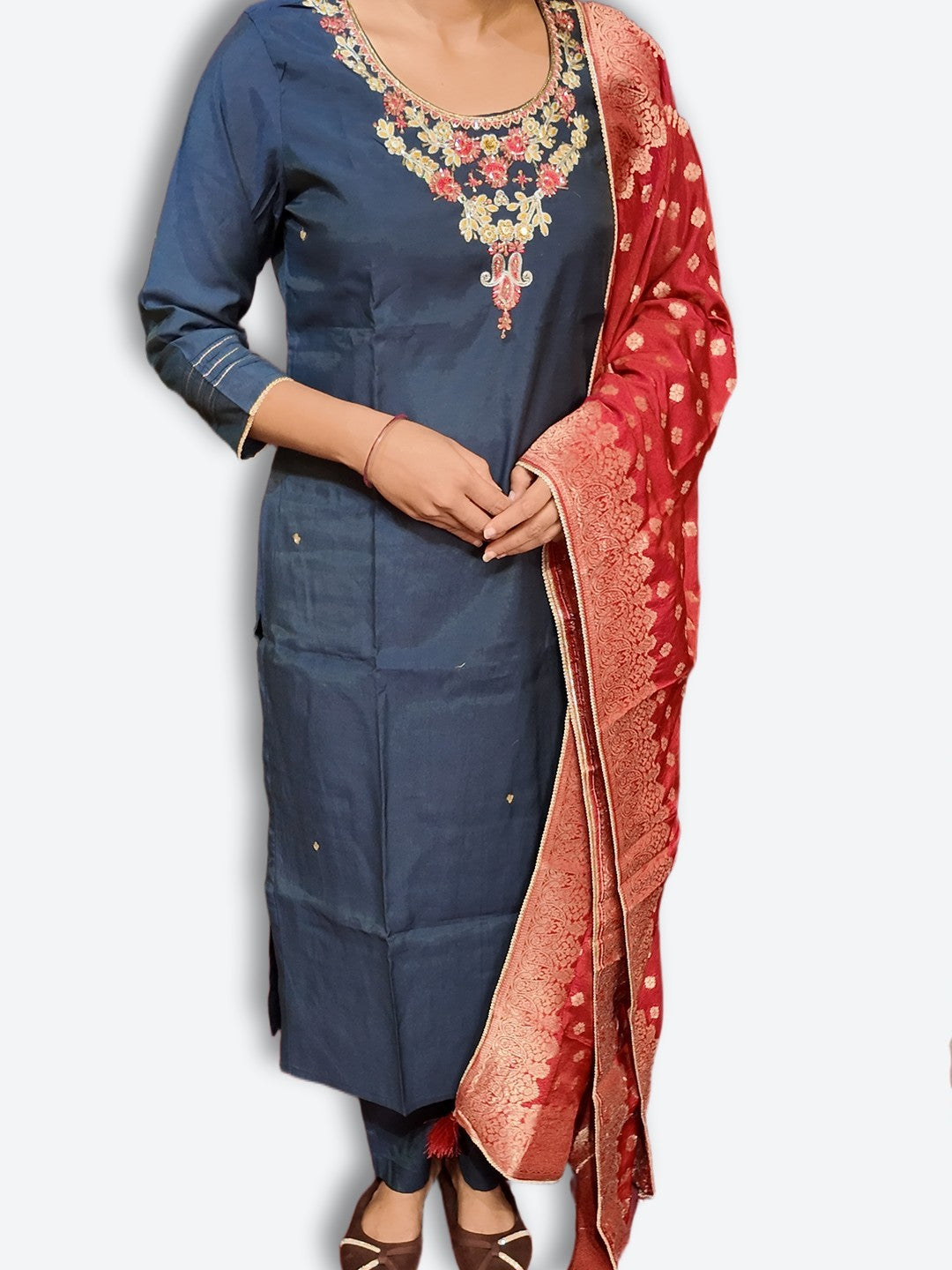 Sapphire Regal Couture Charm Suit