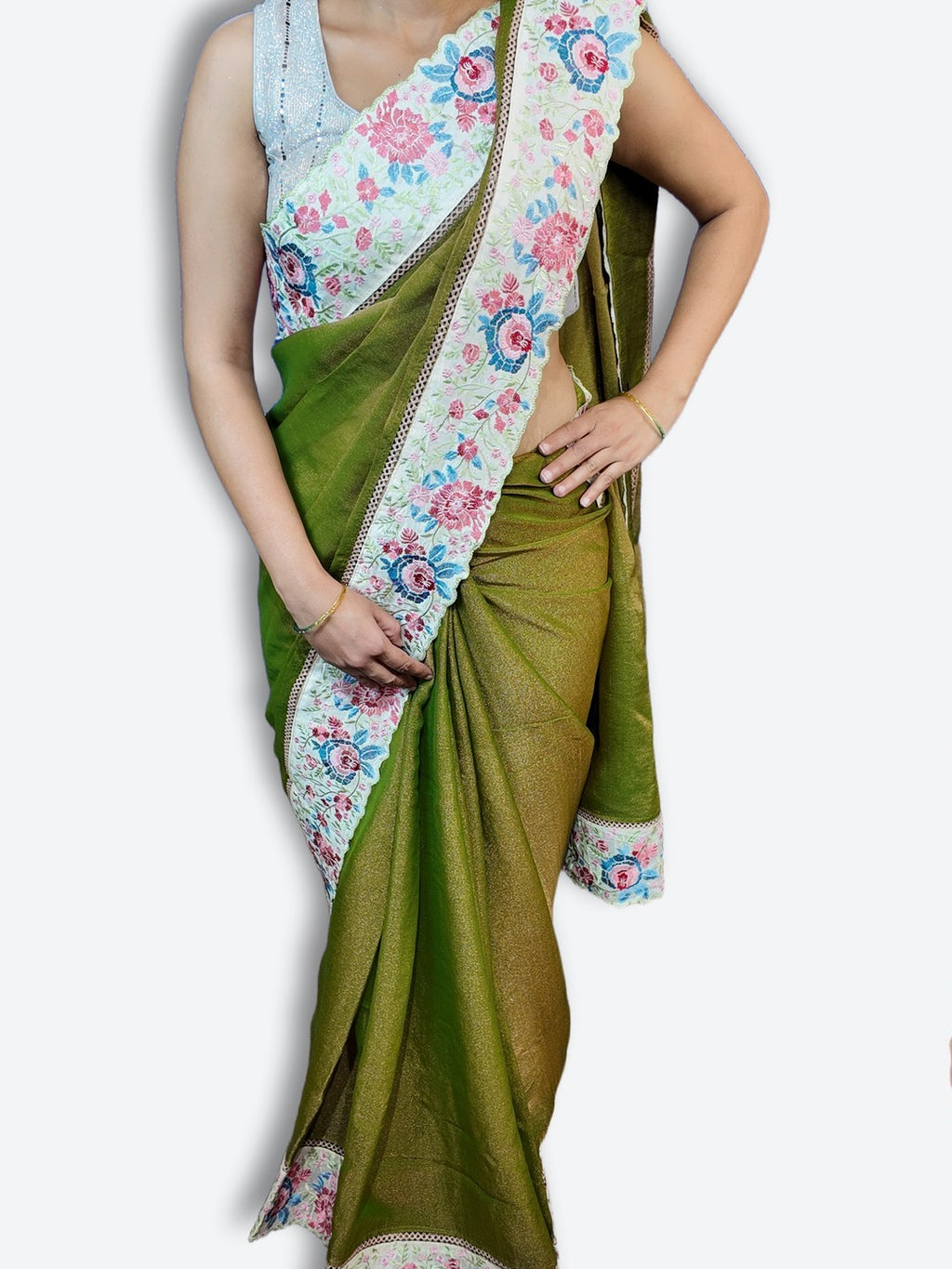 Sage Regal Exquisite Elegance Saree