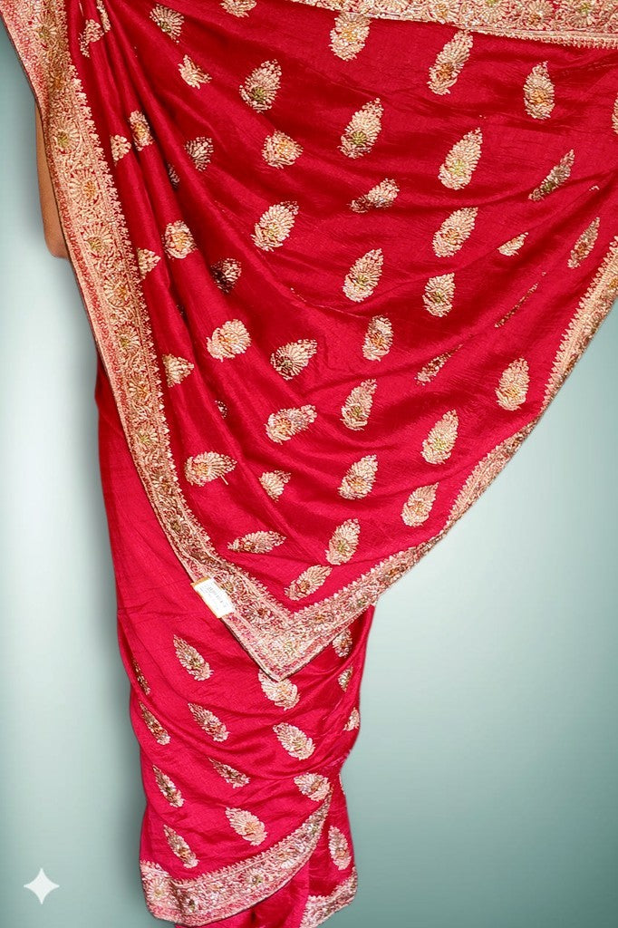 Crimson Regal Heritage Luxe Saree