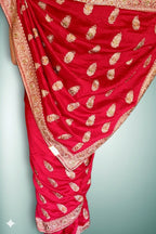 Crimson Regal Heritage Luxe Saree