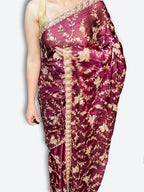 Bordeaux Regal Opulent Couture Saree