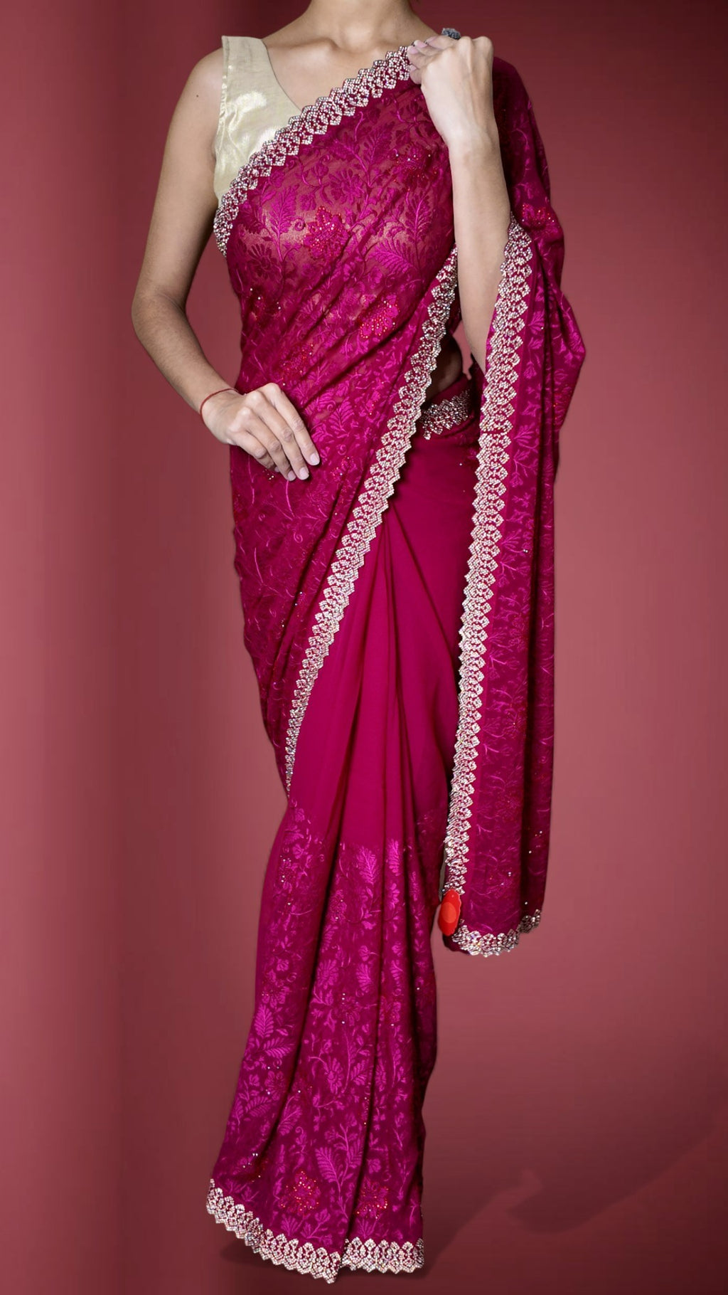 Fuchsia Radiant Heritage Luxe Saree