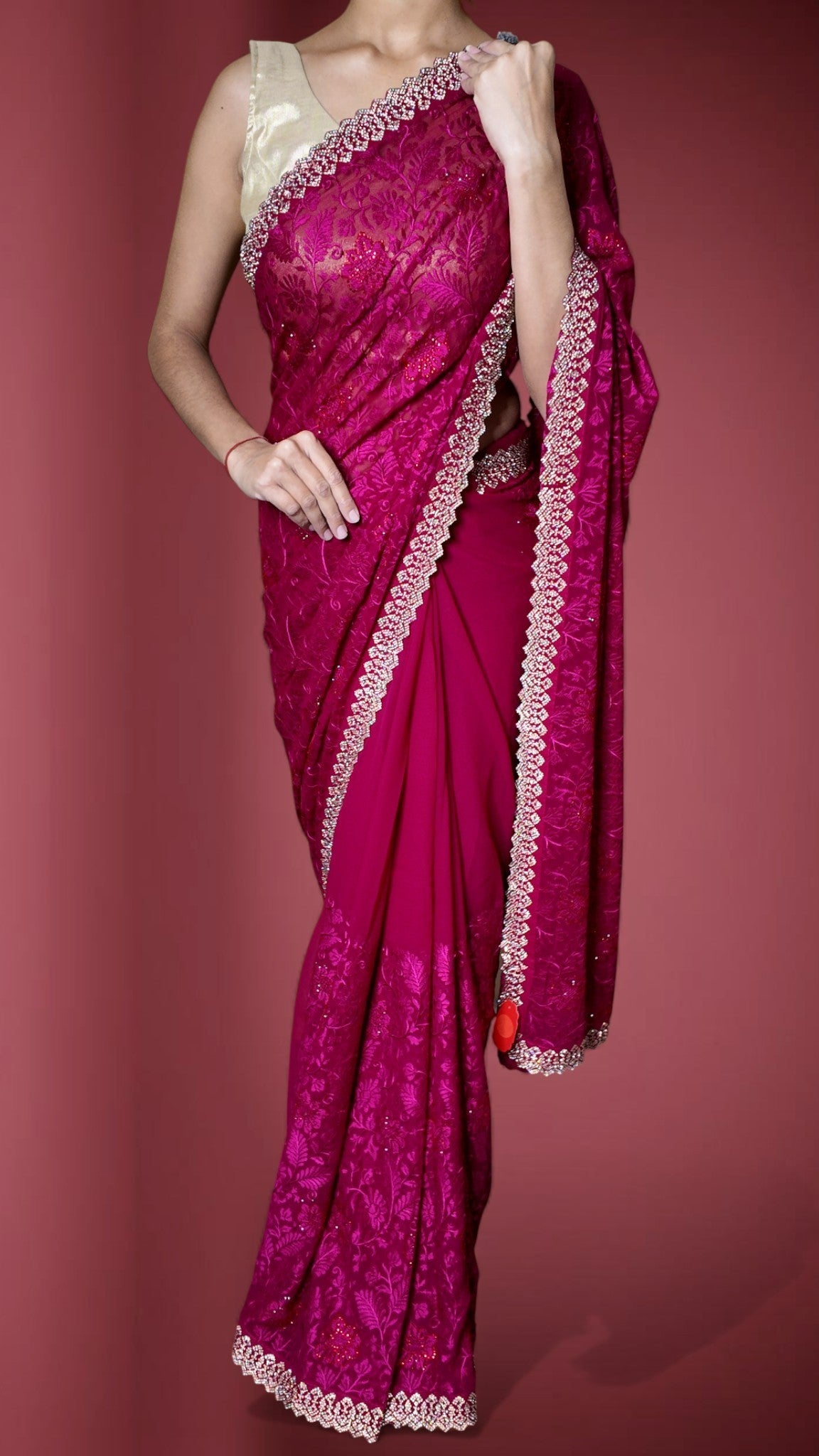 Fuchsia Radiant Heritage Luxe Saree