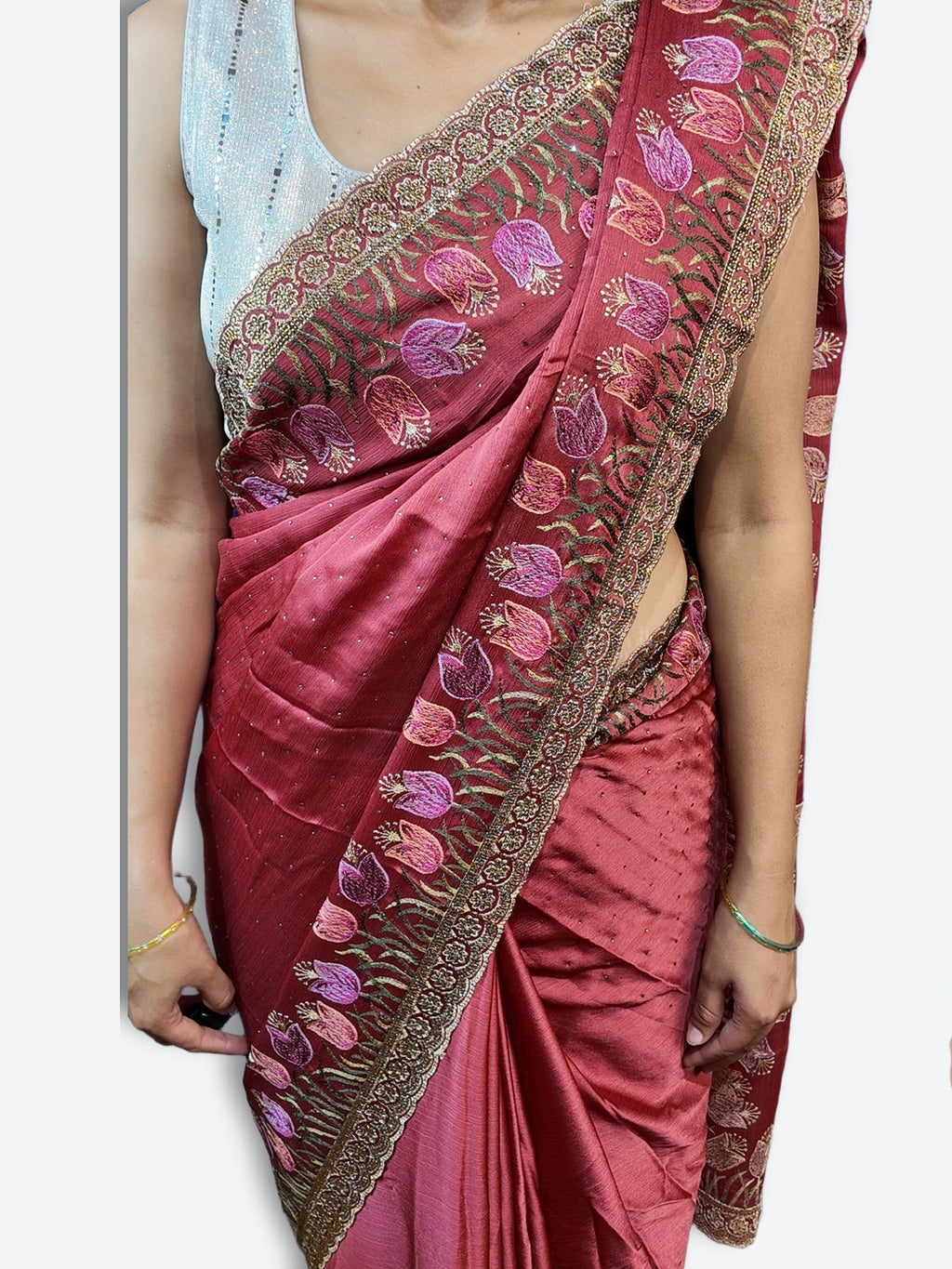 Bordeaux Regal Heritage Luxe Saree