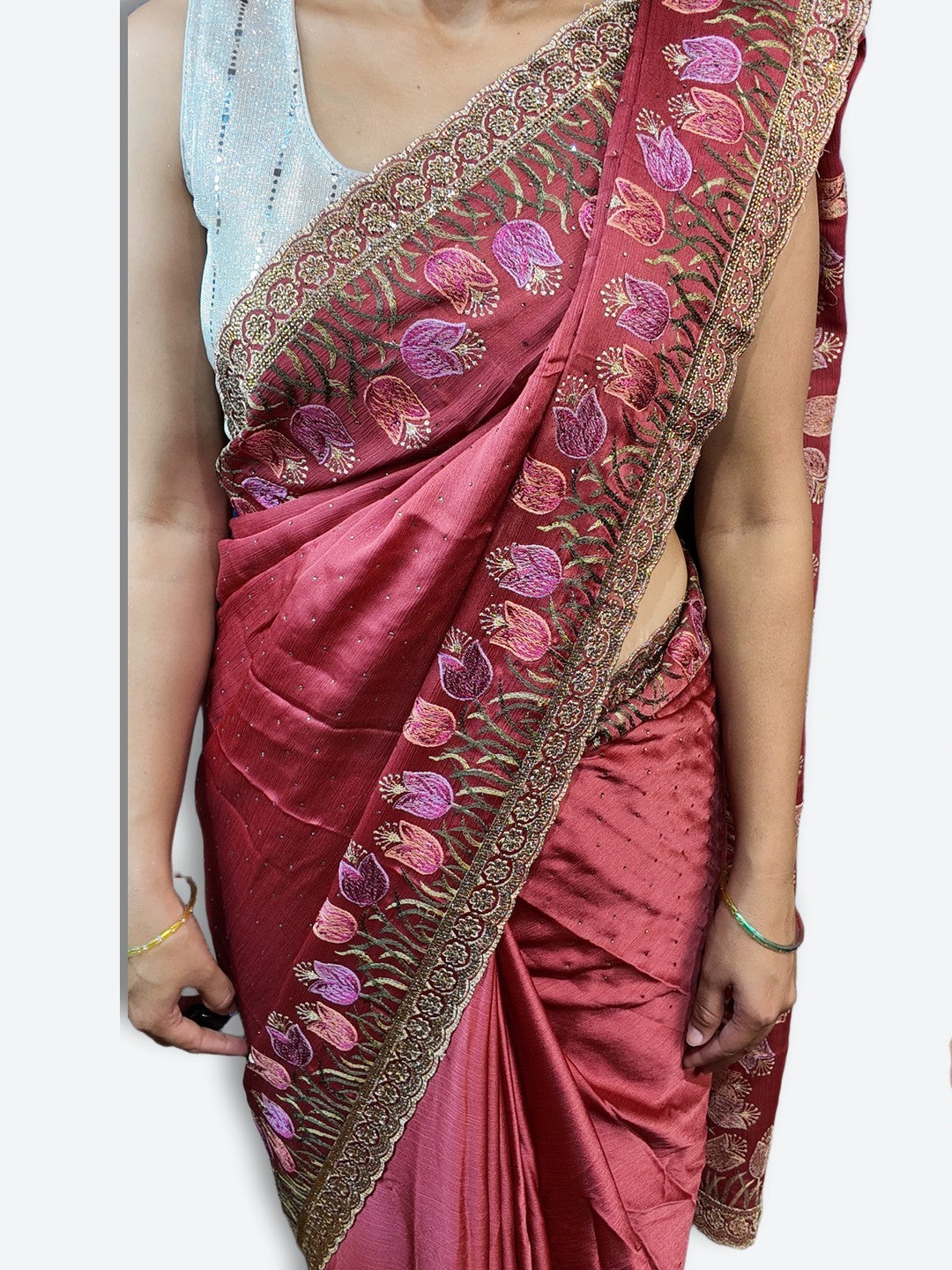 Bordeaux Regal Heritage Luxe Saree