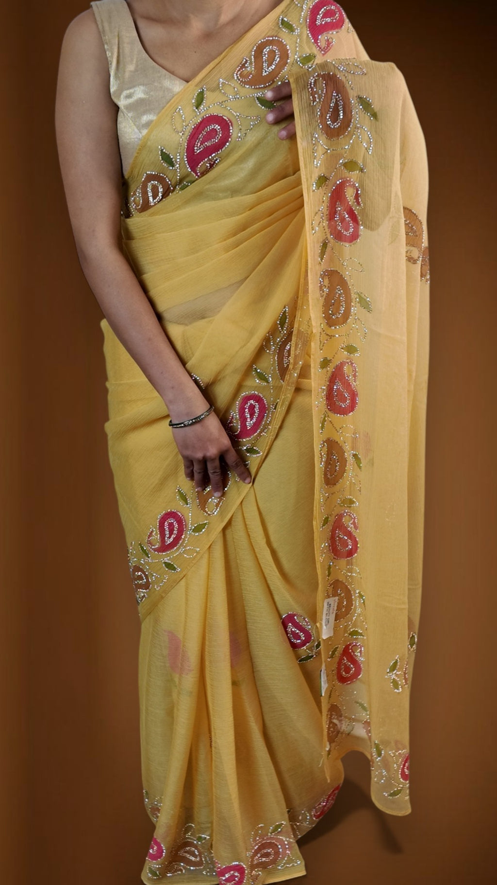 Saffron Regal Timeless Elegance Saree