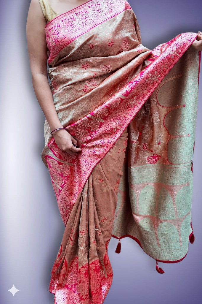 Fuchsia Regal Opulent Heritage Saree