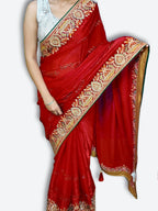 Crimson Regal Opulent Heritage Saree