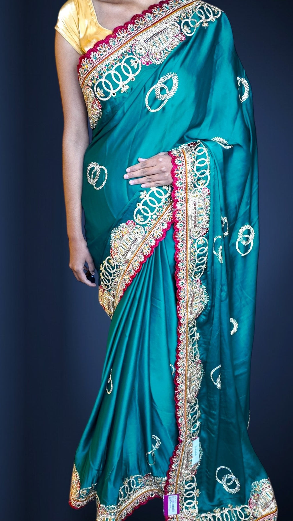 Emerald Regal Opulent Elegance Saree